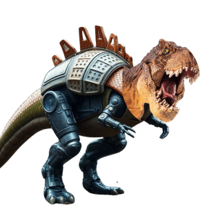 A Tyrannosaurus Rex-robot